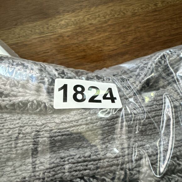 Urban‎ Outfitters Sweater Womens Medium Gray Textured Cardigan Oversized Neutral - Picture 8 of 8